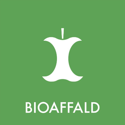 Bioaffald - Klistermærke til affaldssortering