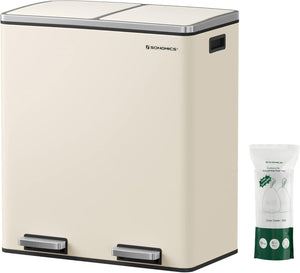 Alice skraldespand | 2x30 L - Beige