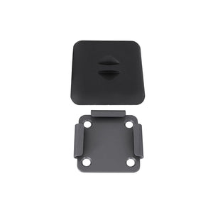 SONGMICS Blind Awning Metal Base Plate for the Support Post Metal Base Plate with Plastic Cap GSA004
