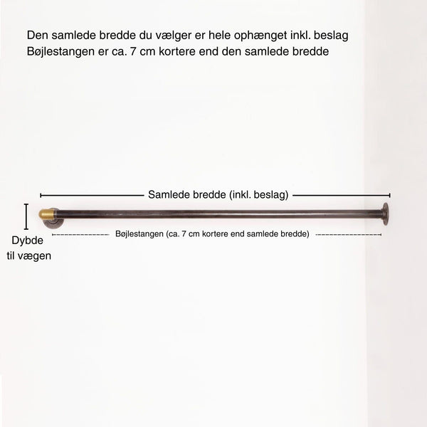 Bøjlestang LIAM sort