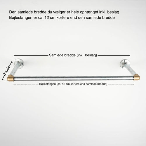 Hanger bar SARA black