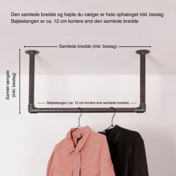 Bøjlestang WILLIAM sort