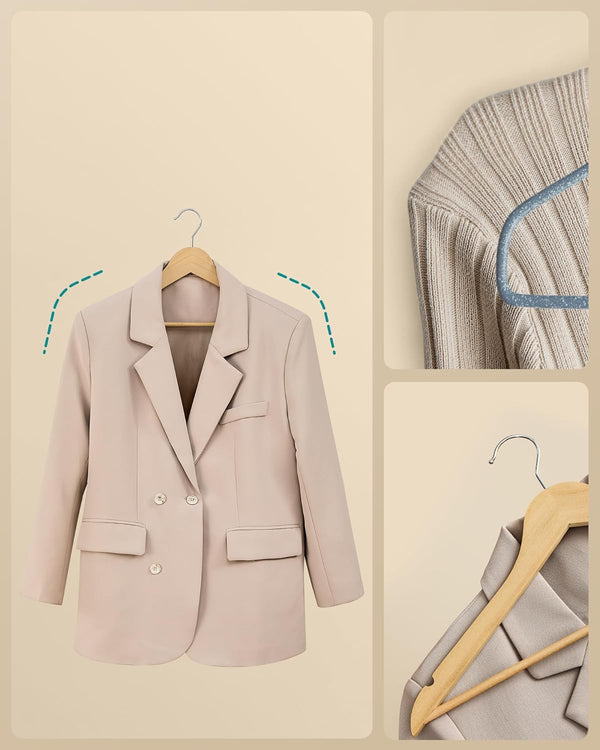 Elin bøjler | 30 stk. - Lyst træ