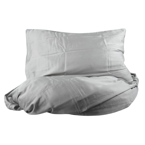 Bambus sengesæt grå 140x200