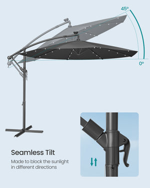 Liva parasol | Ø 300 cm - Grå