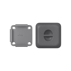 SONGMICS Blind Awning Metal Base Plate for the Support Post Metal Base Plate with Plastic Cap GSA004