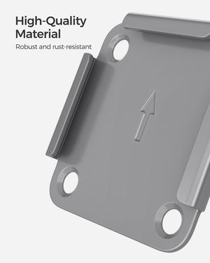 SONGMICS Blind Awning Metal Base Plate for the Support Post Metal Base Plate with Plastic Cap GSA004