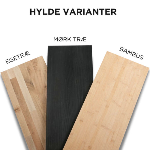 Hattehylde EMIL sort med messing RAW58 Hylder RAW58