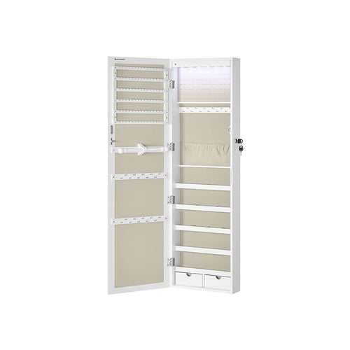 Linda smykkeskab - Hvid/beige