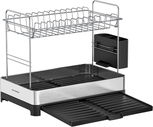 Emilie opvaskestativ - Sølv/Grå