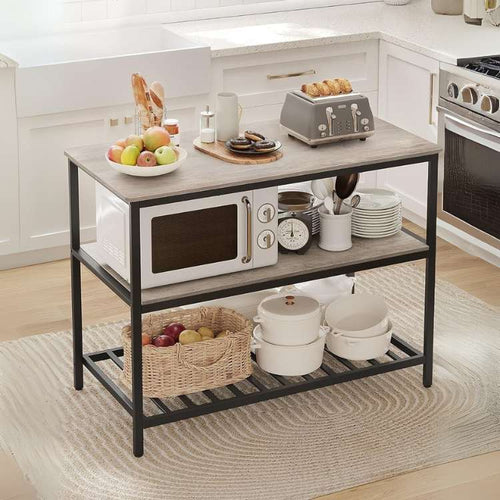 Caroline køkken ø - Grå