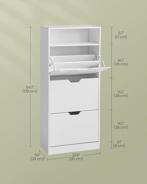 Nola skoskab - Hvid