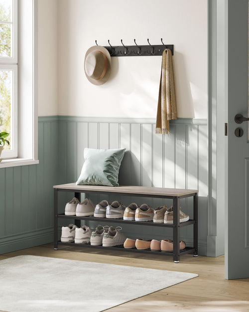 Casper skobænk - Grå