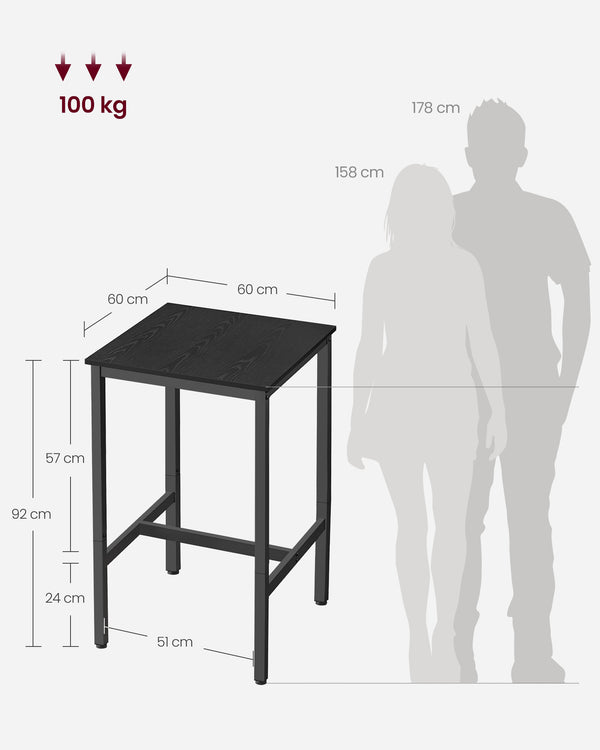 Hamborg barbord - Sort