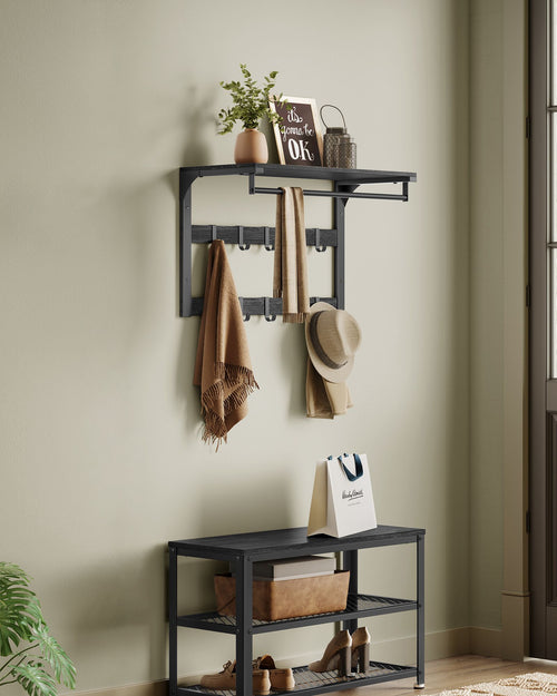 Leon knagerække - Sort