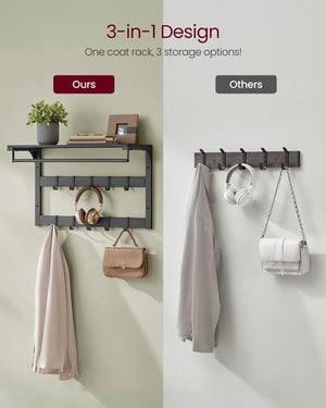 Leon knagerække - Sort