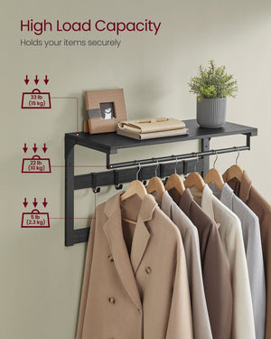 Leon knagerække - Sort