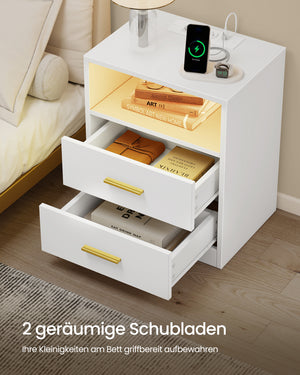Thea sengebord - Hvid