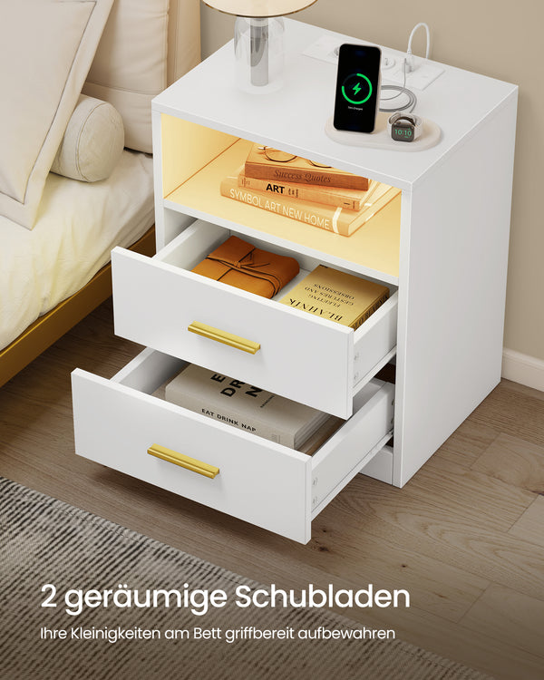 Thea sengebord - Hvid