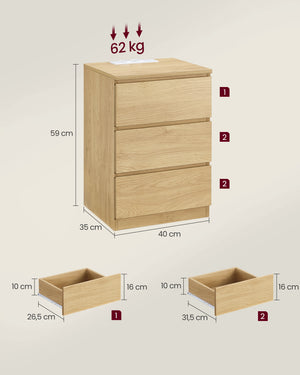 Serena senge- og sidebord