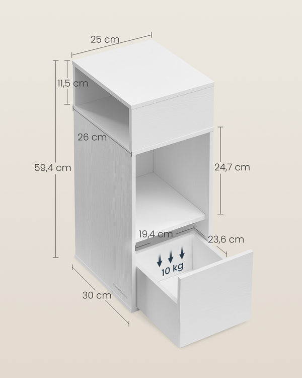 Juna sidebord - Hvid