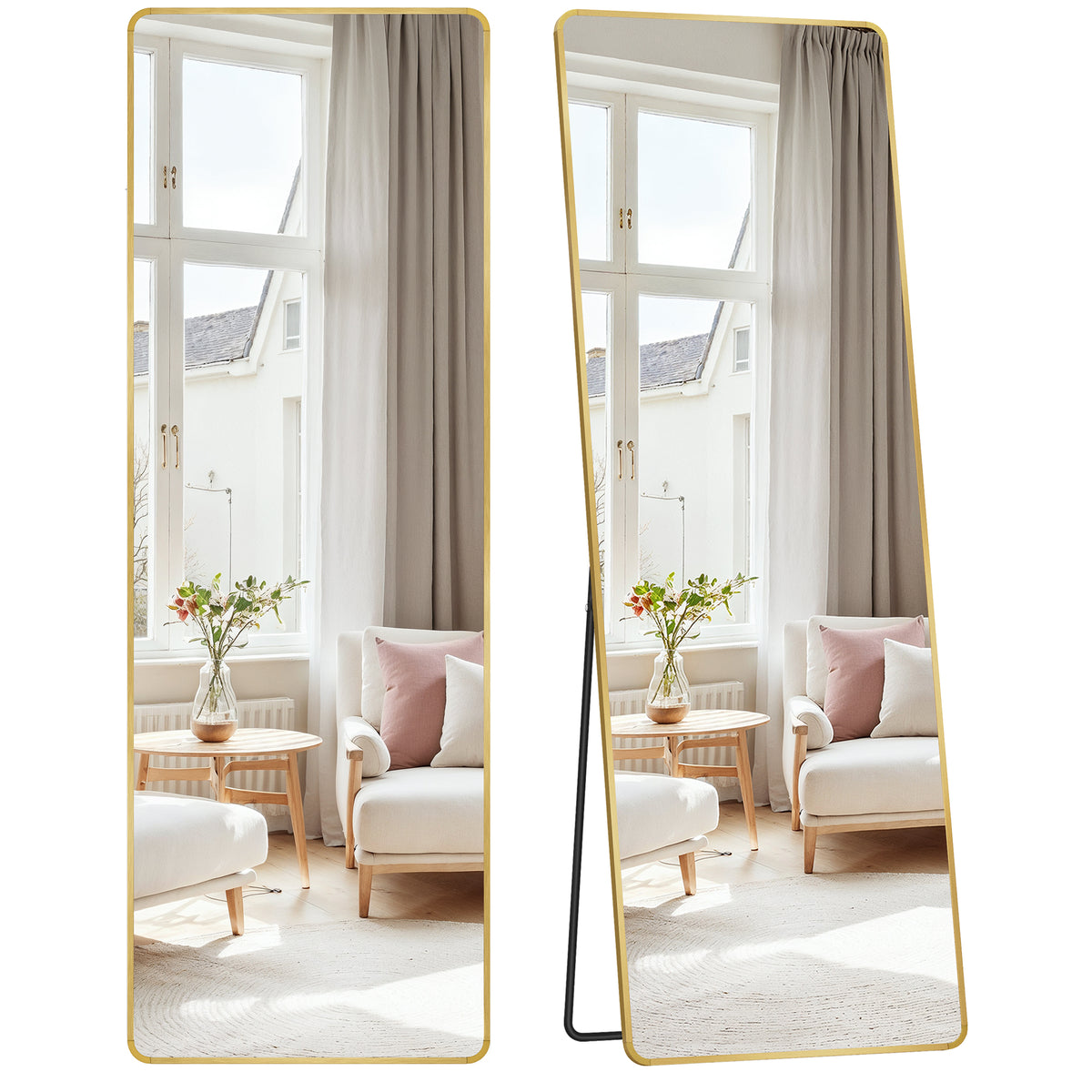Nova spejl | 160 x 50 cm - Guld