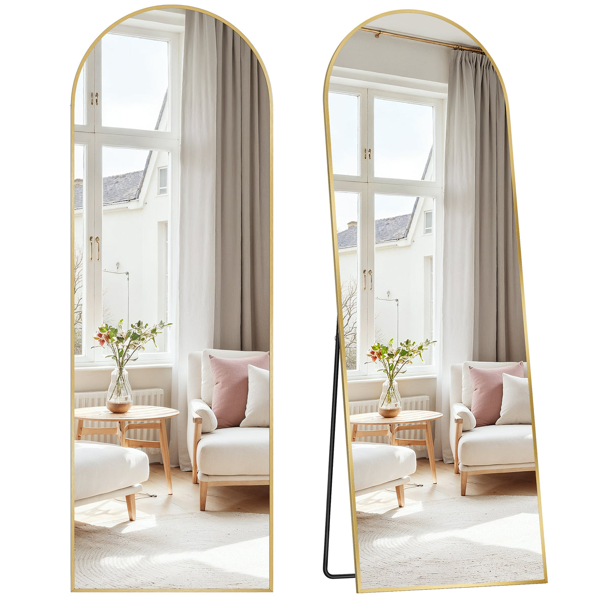 Mina spejl | 160 x 50 cm - Guld