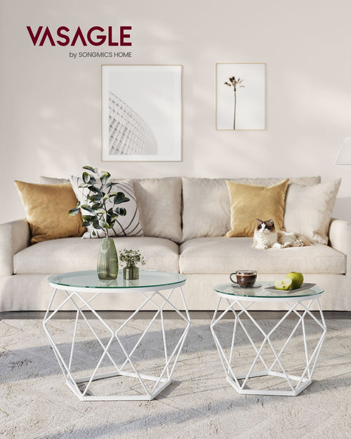 William sofaborde | 2 stk. - Hvid