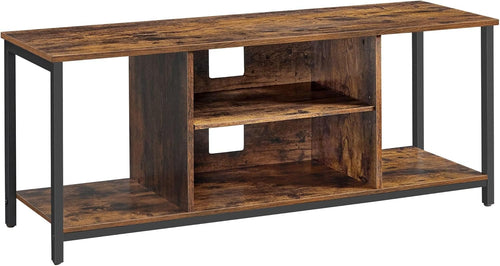 Elin TV-bord - Rustik brun/sort