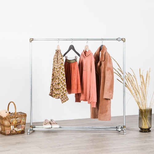 Clothes rack PETER for children silver