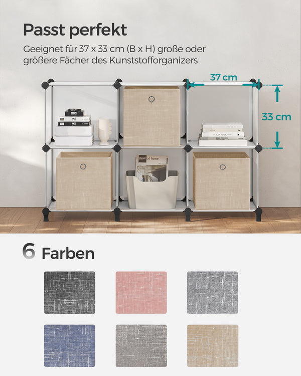 Elin opbevaringskasser | 6 stk. - Beige