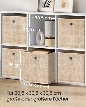 Elin opbevaringskasser | 6 stk. - Beige