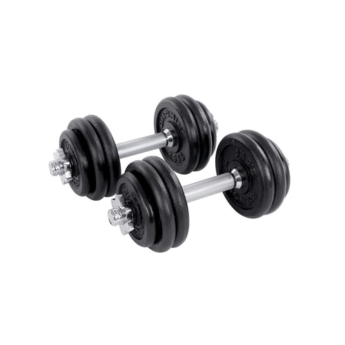 Sanna håndvægte | 2 x 15 kg - Sort