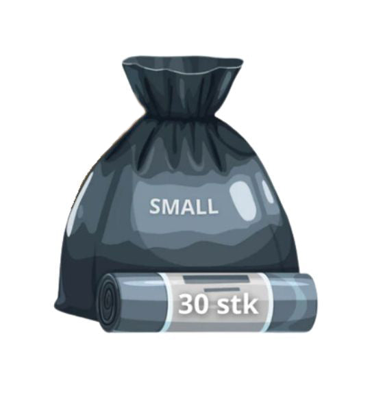 Skraldeposer - 15-20 L - Sort - 30 poser