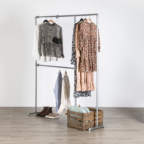 RAW58 Alma tøjstativ i sølv Tøjstativ RAW58 215x116 cm Sølv