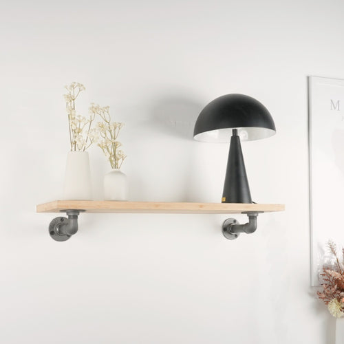 Hyldeknægte ELLA sort med hylde (40 cm dybde)