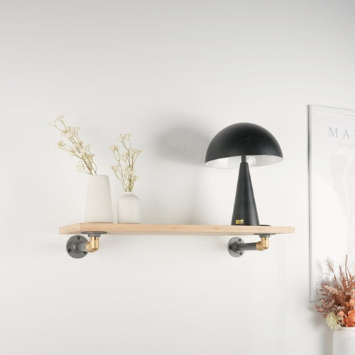 Shelf holder ELLA black without shelf