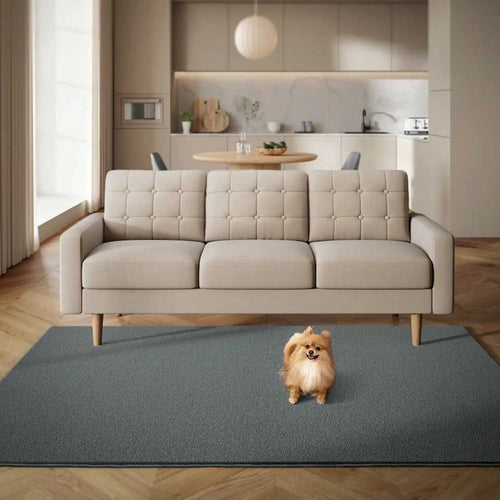 Mathias tæppe - Lysegrå