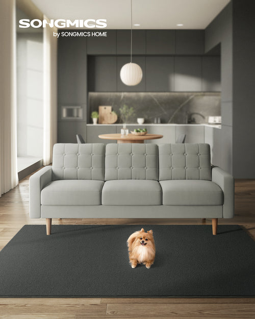 Mathias tæppe - Mørkegrå