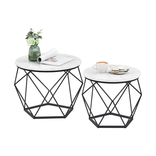 Paris sofaborde | 2 stk. - Hvid