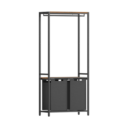 Hanne tøjstativ med vasketøjskurve - Sort