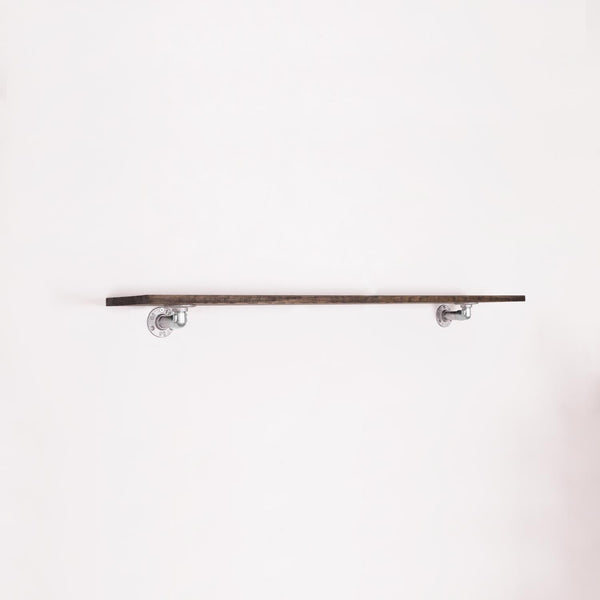 Hyldeknægte ELLA sølv - MED hylde - 20 cm dybde RAW58 Hylder RAW58 40 cm Mørk fyrtræ