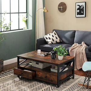 Coffee Table With Drawers RAW58.dk
