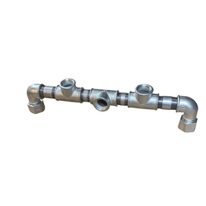 Galvaniseret stativfod m. skoreol 3/4" RAW58 Rør og fittings 3/4 RAW58 Sølv 