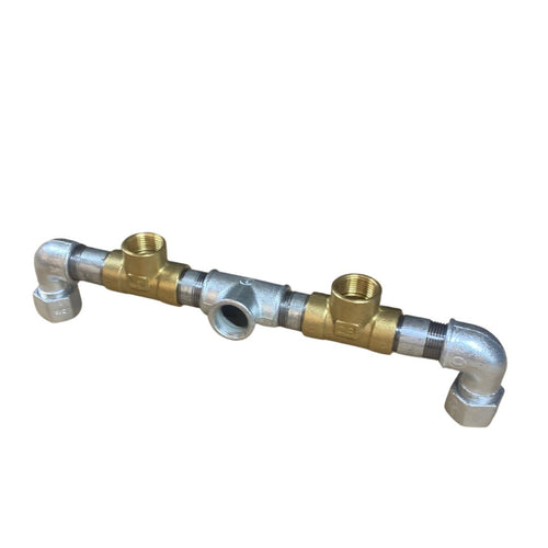 Galvaniseret stativfod m. skoreol 3/4" RAW58 Rør og fittings 3/4 RAW58 Sølv 