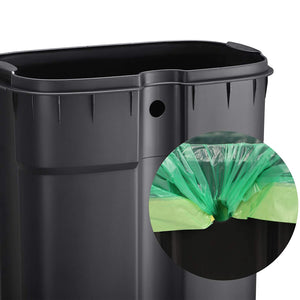 Kitchen Rubbish Bin, Pedal Trash Can 30L, with Plastic Inner Bucket, Hinged Lid, Soft Closure, Odour Proof and Hygienic, Smoky Grey LTB03GS RAW58.dk 