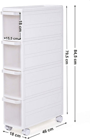 Rullevogn, 18 x 46 x 84,5 cm Rullevogn Vasagle 