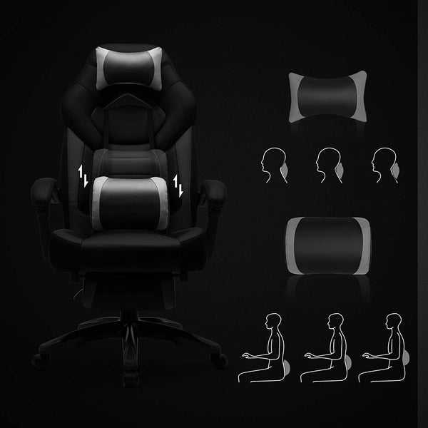 Executive Office Chair, Ergonomic, Black, gråOBG77BG RAW58.dk 