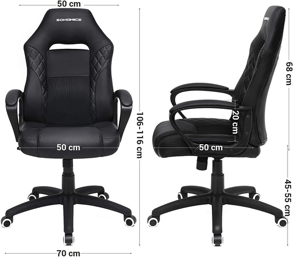 Kontorstol, med vippefunktion Gaming stol Vasagle 