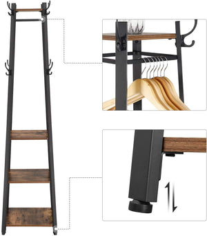 Coat Stand with 3 Shelves RAW58.dk